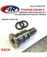 TITANIUM M8x43mm Rear Brake Pedal Lever Bolt + Washers KAWASAKI KX250 2T... - $32.41