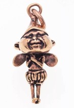 Magical Bronze Gnome Pendant – Winged Fantasy Talisman - $14.99