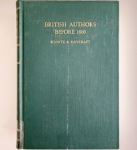 British Authors Before 1800 Biographical Dictionary 1965 650 Biographies GRYBS - £31.45 GBP