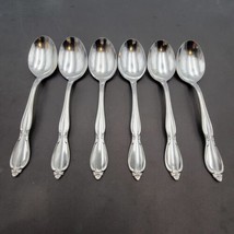 Set 6 Oneida Community CHATELAINE Glossy Stainless Flatware 6 3/4&quot; Soup ... - £17.59 GBP