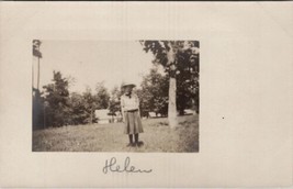 RPPC Family Outing Sweet Helen Poses for Photo c1905 Postcard B30 - £6.14 GBP