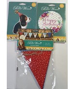 Pioneer Woman Birthday Decoration Lot Charlie &amp; Happy Birthday Balloons ... - £11.36 GBP