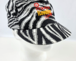Vintage Texaco Havoline K-products Zebra Stripe Snapback Hat black white... - $29.69