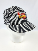Vintage Texaco Havoline K-products Zebra Stripe Snapback Hat black white stripe - £23.32 GBP