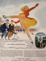 1948 Original Esquire Art Advertisements Springmaid Fabrics I W Harper Whiskey - £5.10 GBP