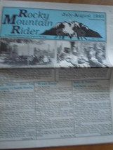 Rocky Mountain Rider Hamilton Montana July-August 1993 Paper - £5.49 GBP
