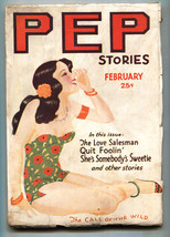 Pep STORIES-Feb 1932-Spicy Gga Swimsuit cover-Pulp Magazine - $363.75