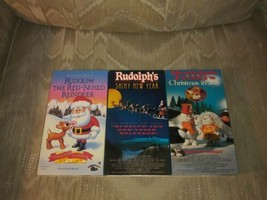 Lot Of 3 Rudolph The Red Nosed Reindeer VHS Christmas Xmas New Year Frosty July - £23.72 GBP