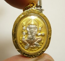 Lord Ganesha Ganesh Ganapati Vinayaka Om Hindu Amulet Success God Lucky Pendant - £63.84 GBP