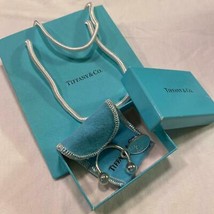 Tiffany &amp; Co.  Sterling Silver 925 Key Ring TIFFANY Box and Shopper - $130.77