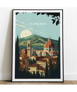 Florence Poster | Italy Travel Poster, Tuscany Wall Art &amp; Birthday Gift ... - £20.50 GBP+