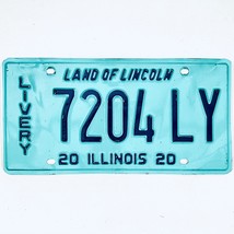 2020 United States Illinois Land of Lincoln Livery License Plate 7204 LY - $18.80