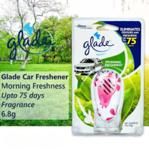 2 X Glade Car Air Freshener Morning Freshness Perfume Fragrance Vent Clip 7 ml - £27.23 GBP