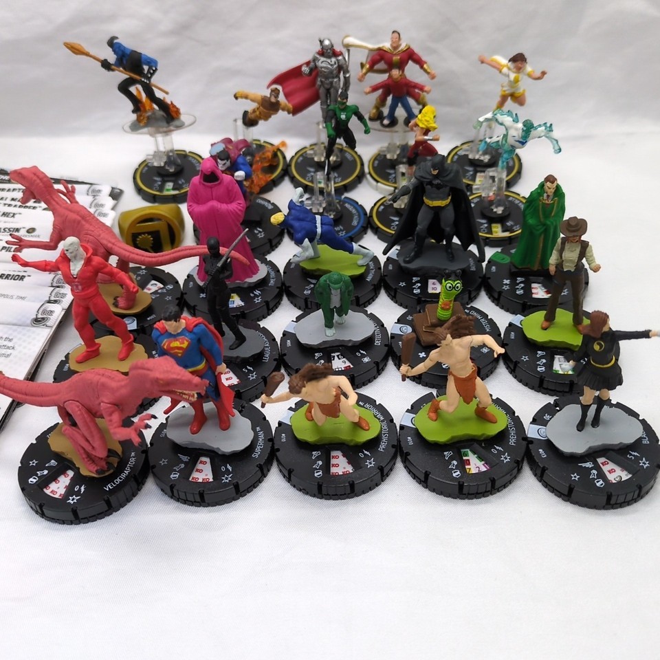 Lot Of (25) Marvel DC Heroclix Figures Commons And Uncommons *Partial Ca... - $18.55