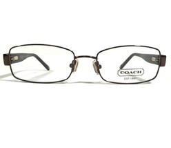 Coach MONA 1008 DARK BROWN Eyeglasses Frames Rectangular Full Rim 51-17-135 - £59.63 GBP