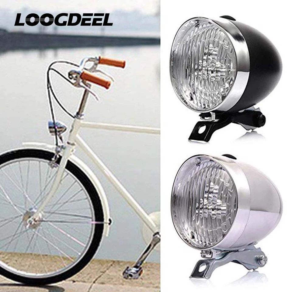 Bicycle Light 3 LED Retro Classic Bike Headlight Bicycle Retro Head Ligh... - £9.92 GBP+