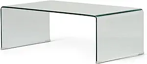 Christopher Knight Home Pazel 12mm Tempered Glass Coffee Table, Clear - $424.99