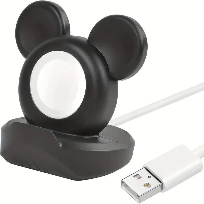 WDW Disney Silicone Black Charger Stand for iWatch Apple Watch Brand New - £11.79 GBP