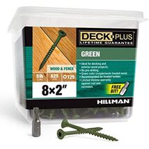 Deck Plus 48400 Wood Screws #8 x 2&quot;, Green, 5lb Box - €33,11 EUR