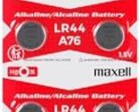 Maxell LR44 (A76) Batteries, 10 Count (775011) - £5.89 GBP