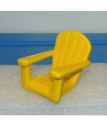 Nora Fleming Mini Yellow Adirondack Chair Beach Chillin Retired - £70.54 GBP