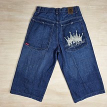 Vintage Y2K JNCO Crown Embroidery Size 30 Long 20&quot; Inseam Shorts - $5,558.92 MXN