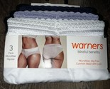 Warner&#39;s ~ Womens Hipster Underwear Panties Polyester Blend 3-Pair ~ M/6 - $22.02