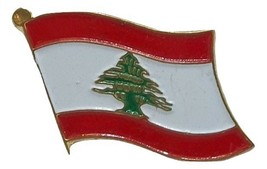 Lebanon Flag Hat Tac or Lapel Pin - $6.84