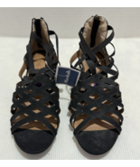 Me Too Women Marcela Gladiator BLACK Synthetic Sz 8.5 NWT - $17.18 CAD