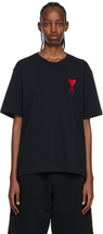 Ami Paris Ami De Coeur Black T-Shirt Size XXS - $135.00