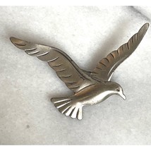 VINTAGE BEAU 925 STERLING SILVER BIRD SEAGULL BROOCH SKY - $32.18