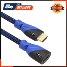 High Speed HDMI Extension Cable - 6 Ft - Male To Female Connector 4k HDMI - £16.67 GBP