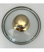 Command Performance Gold Handle 5.5&quot; Glass Lid Cuisine Cookware LID ONLY - $127.17 MXN