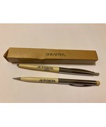 VTG SHEAFFER PIONEER SEEDS MECHANICAL PENCIL &amp; BALLPOINT PEN SET NOS - £15.53 GBP