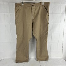 Wrangler Men&#39;s Size 42 x 30 Classic Khaki Carpenter Jeans Flex Stretch - £13.54 GBP