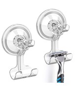 Suction Cup Hooks, 2 Pack Shower Razor Holder Removable &amp; Reusable Sucti... - $19.99