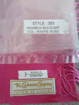  The Cashmere Company Pashmina Scarf Shawl Wrap Style 303 Raspberry Rose - £13.46 GBP