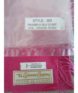  The Cashmere Company Pashmina Scarf Shawl Wrap Style 303 Raspberry Rose - £13.44 GBP