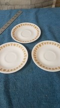 Vintage Corelle Butterfly Gold Tea/Coffee Cup Saucer Plates - Set of 3 - £6.09 GBP