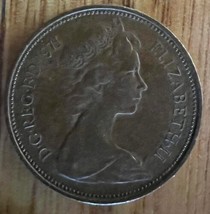 1971 TWO NEW PENCE UK 2 p COIN | RARE COIN - $48.02