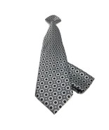 St Patrick&#39;s Boys Clipon Tie Set Charcoal Black Silver Microfiber 12&quot; - £7.86 GBP