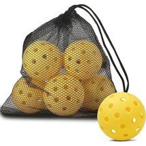 74mm 40 Hole net Bag 6pcs Pickleball Plastic PE Super Hard Hole Ball Outdoor for - £90.13 GBP