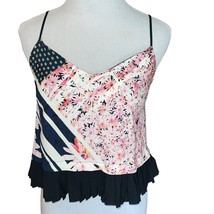 French Connection Womens Pink Floral Camisole Spaghetti Tank Top Blouse Size 0 - £8.38 GBP