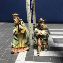 Nativity Magi Wise Man King Replacement Figure Set 2pc Lot 2 Men - $19.34