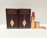 2 CHARLOTTE TILBURY Matte Revolution Lipstick PILLOW TALK 0.03oz Travel ... - $28.00