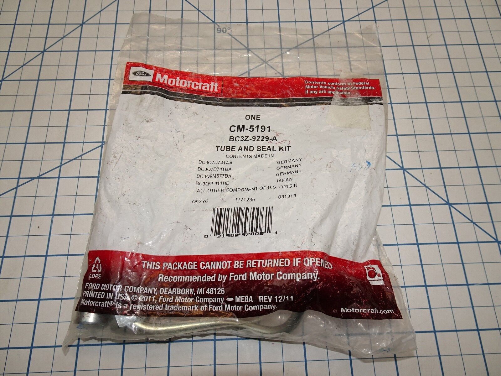 Ford BC3Z-9229-A Injector Line Tube and Seal Kit CM5191 Factory Sealed O... - $42.55