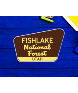 Fishlake National Forest Decal Sticker 3.75&quot; x 2.5&quot; Utah Park Vinyl - £4.12 GBP