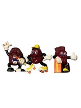 Lot of 3 California Raisins PVC Figures Vintage Toys 1990s - £10.36 GBP