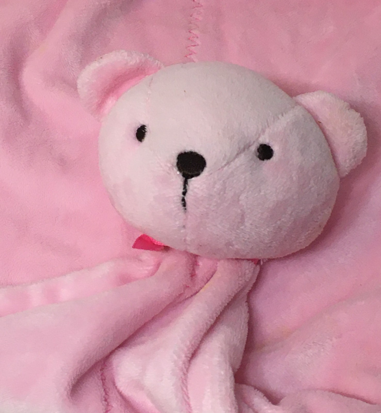 Carter's pink bear security blanket deals