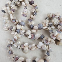 Vintage Seashell Necklace STATEMENT 38&quot; Pullover Mini Conch Shells - £20.85 GBP